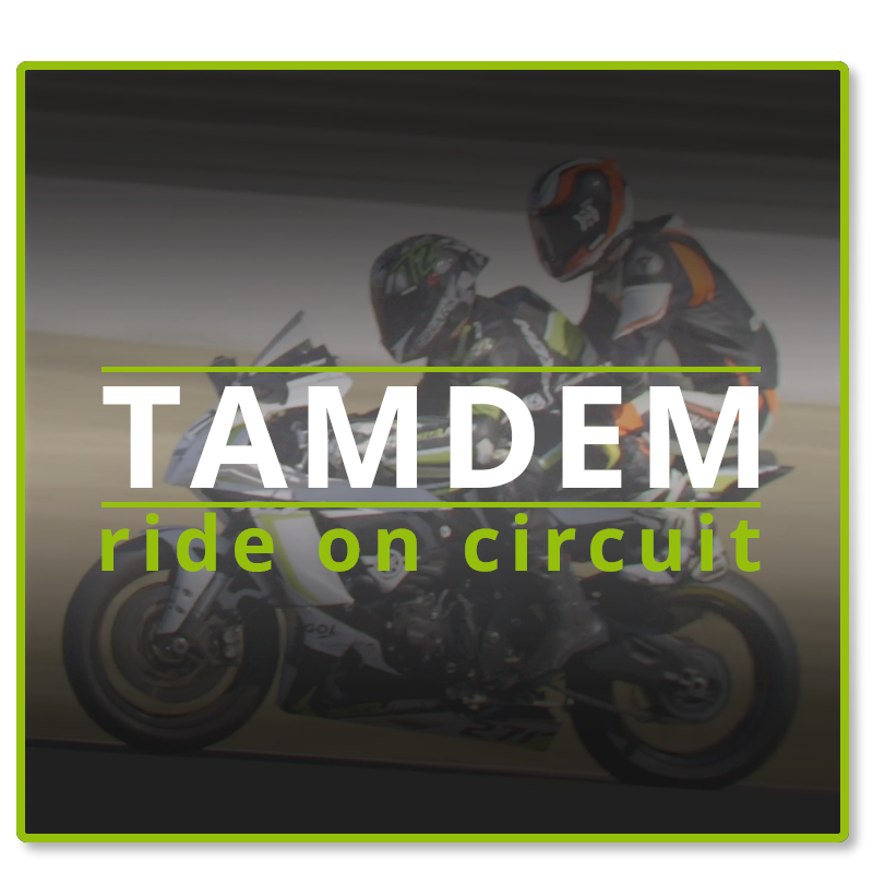 Treat yourself or your loved ones a tandem ride on speed circuit, 3 laps behind a world champion