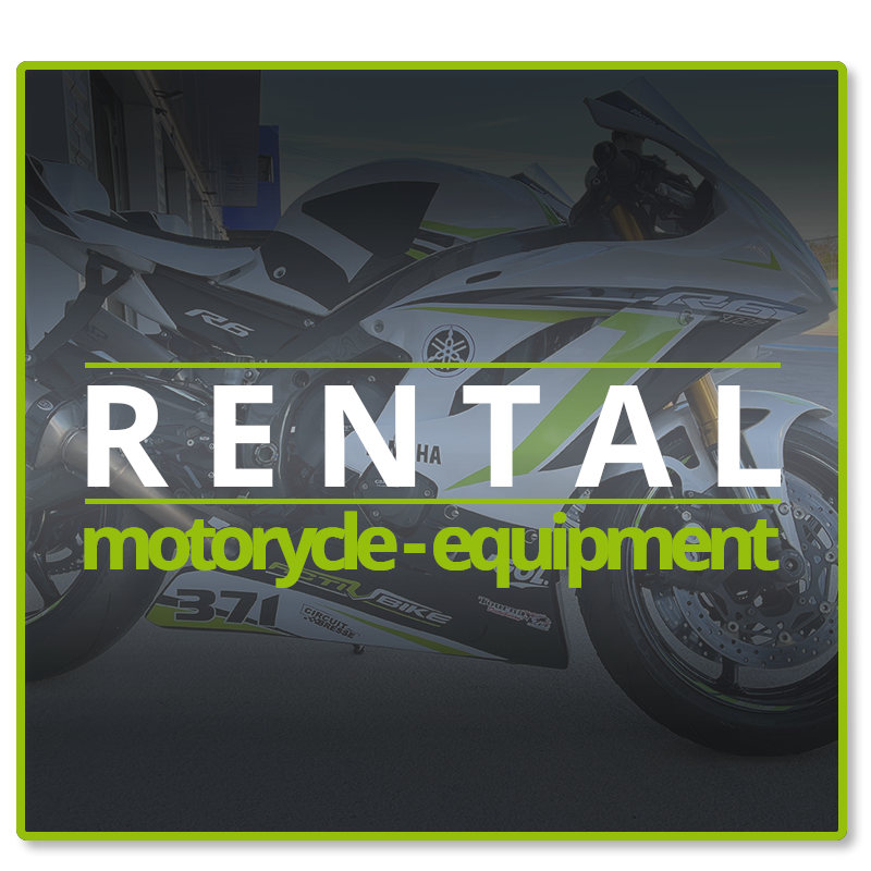 Motorcycle or equipment rental to drive on a track day on speed circuit